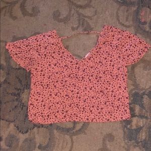 A cute low cut crop top